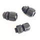 Plastic corrugated pipe waterproof joint nylon hose joint PA pipe threaded head outer tooth box head metric M German standard PG
