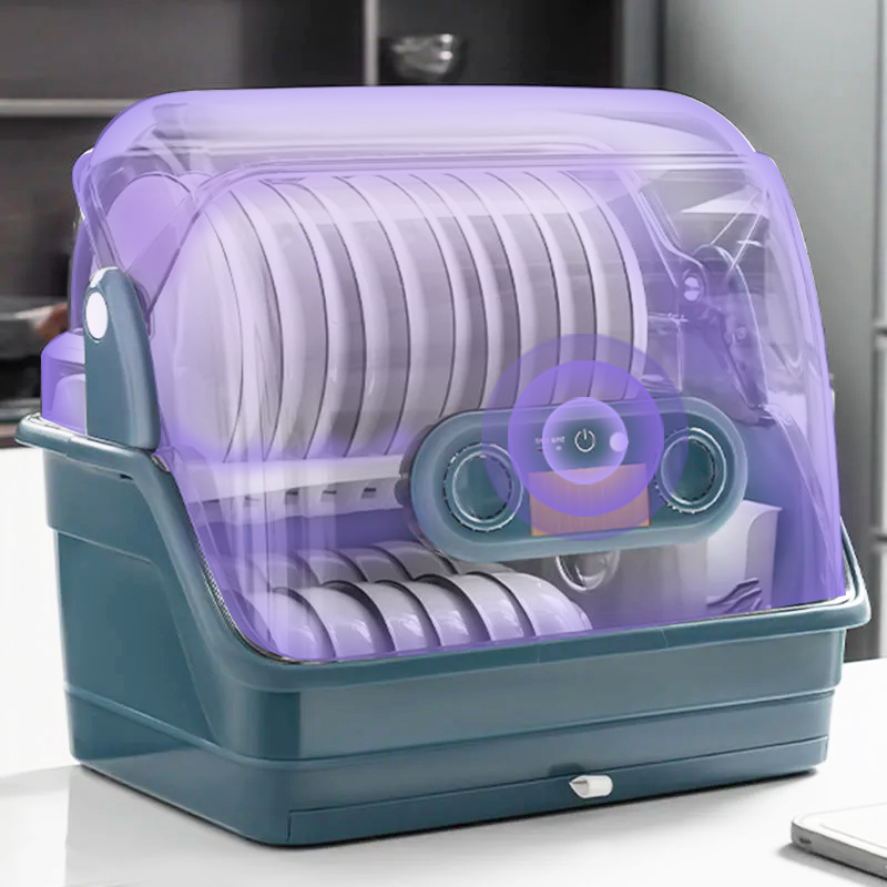 家用消毒碗架带盖沥水碗筷盘餐具收纳盒厨房碗柜放碗碟多层置物架