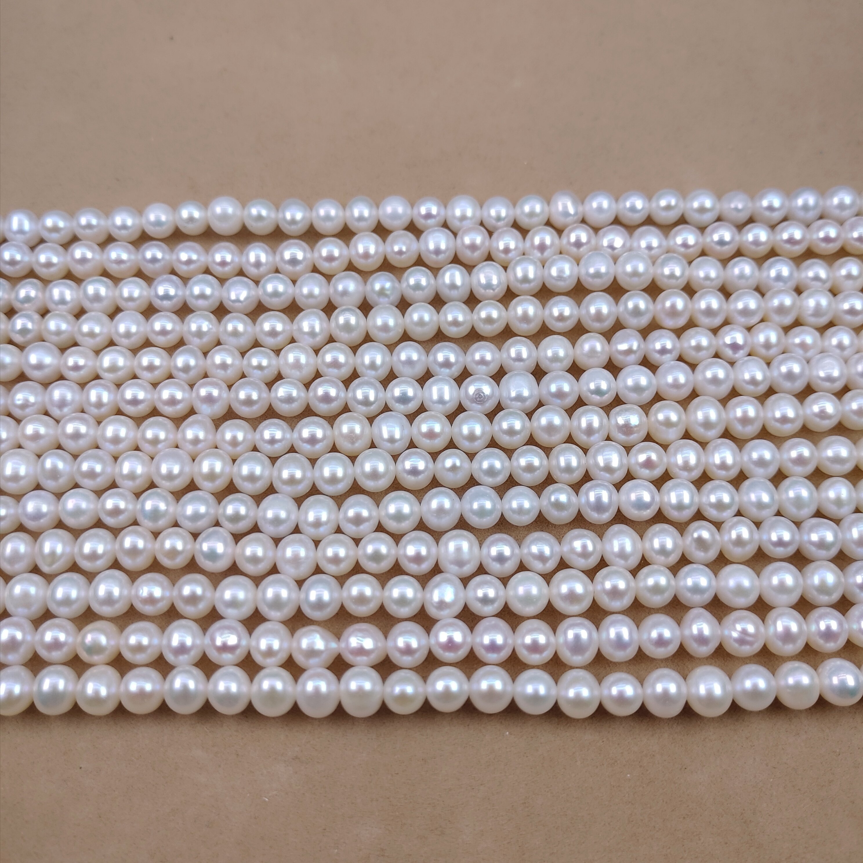 5-5.5mm强光近圆鸡蛋圆天然淡水珍珠散diy手工项链手链饰品材料,淘宝优惠券,粉丝福利购,淘宝优惠卷