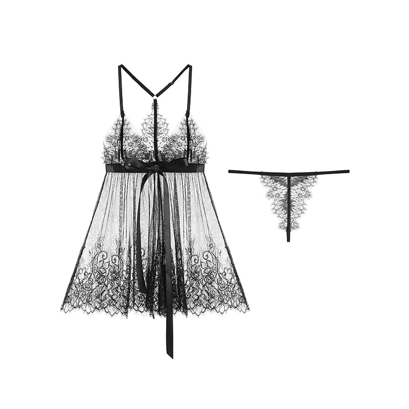 性感高级感蕾丝吊带睡裙夏季内衣 沫俪甜睡裙