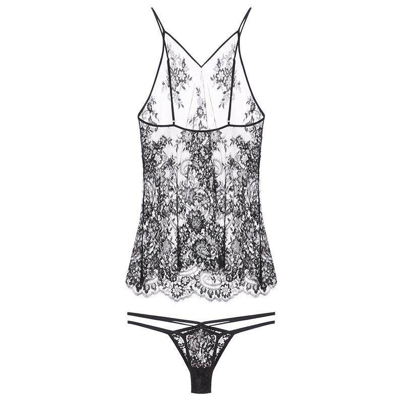 性感女高级感蕾丝吊带睡裙夏季睡衣 沫俪甜睡裙