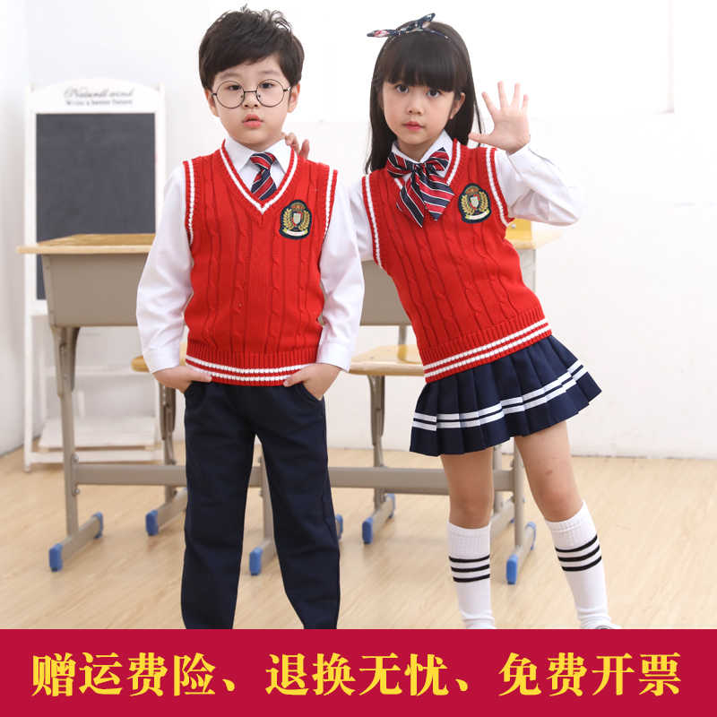 幼儿园园服中小学生大合唱团表演服儿童诗歌朗诵演出服英伦风班服