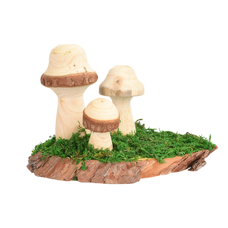 优嗖鹦鹉玩具天然健康鸟笼造景蘑菇站台天然风格啃咬小宠仓鼠造景,淘宝优惠券,粉丝福利购,淘宝优惠卷