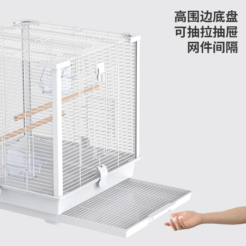 优嗖豪华方形铝材立柱鸟笼鹦鹉笼虎皮牡丹玄凤雀鸟鸟笼繁殖横丝笼_虎窝淘