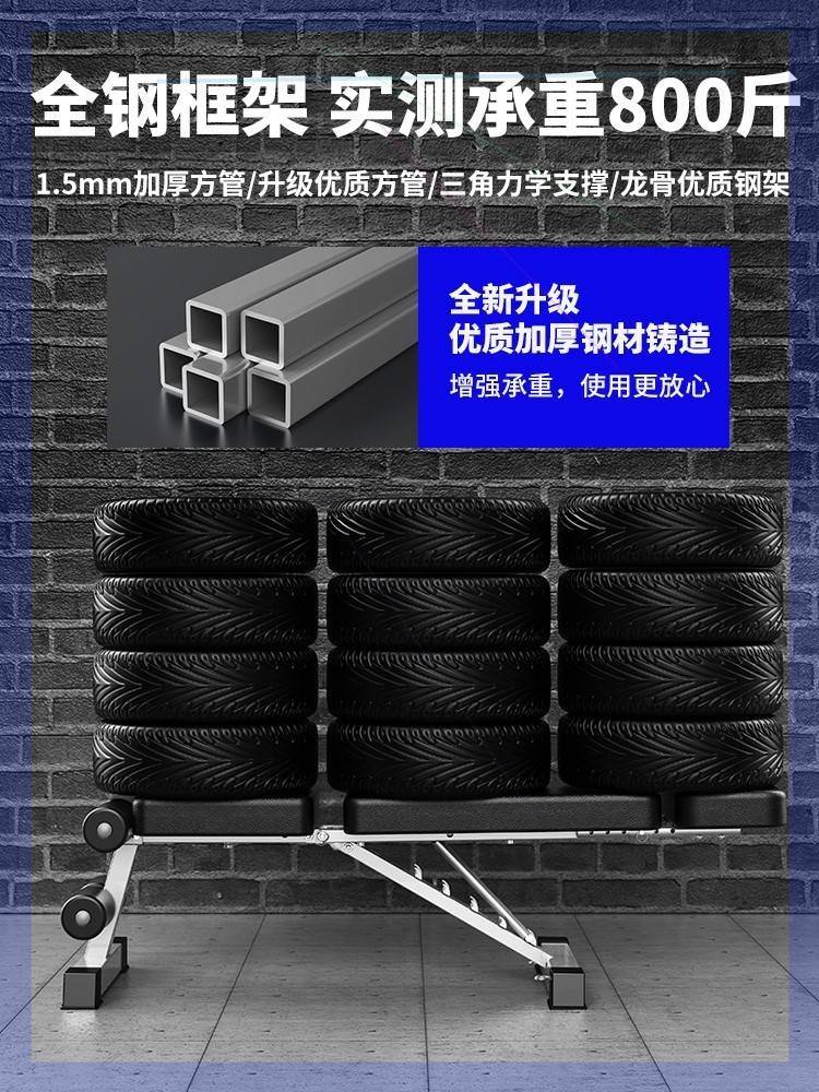 新款商用哑铃凳专业推肩椅健身椅健身直角椅卧推凳推举训练器械 - 图2