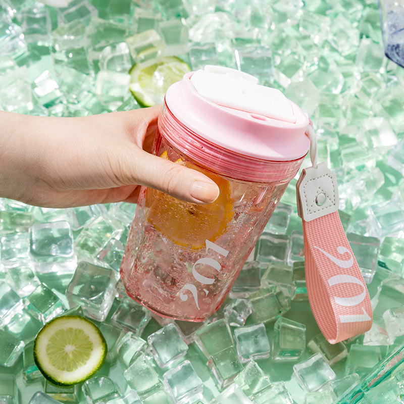 名创优品MINISO咖啡星人随行TRITAN杯420ml冷水杯随手杯男女喝水,淘宝优惠券,粉丝福利购,淘宝优惠卷