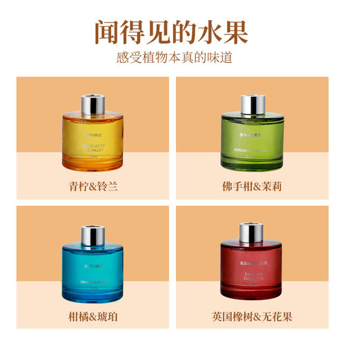 MINISO名创优品水果系列车载香薰家用卧室厕所办公室内客厅补充液 - 图0
