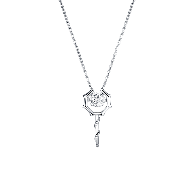 汐之新款纯银小众设计女权杖锁骨链 汐之首饰项链