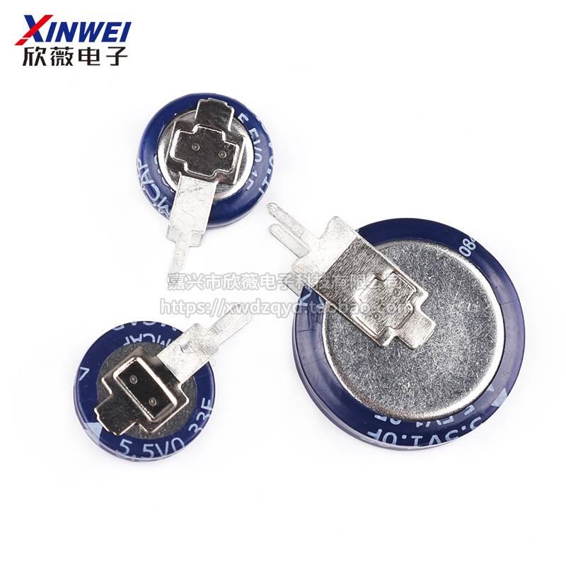 5.5V法拉电容 0.1 0.22 0.33 F 0.47 1 1.5F C型立式卧式超级电容 - 图2