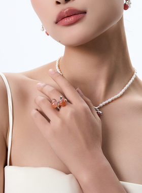 MARSEVEN野餐系列双桃子戒指