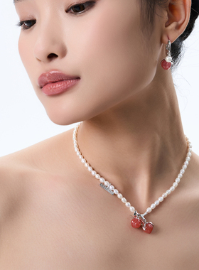 MARSEVEN双桃子珍珠项链