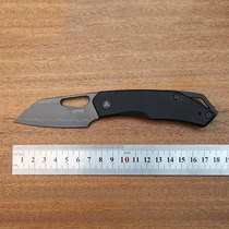 SRM three-blade wood 261M American foreign trade return version flat head 154CM steel folding knife EDC camping fruit knife