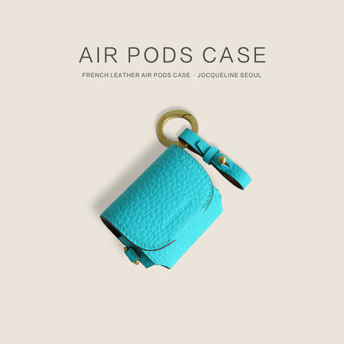 JOCQUELINE 法国进口皮革 全手工 耳机包Air Pods pro/pro3 - 图1