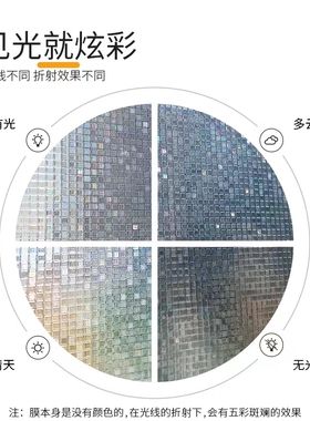 彩色磨砂防窥卫生间玻璃贴膜隐私