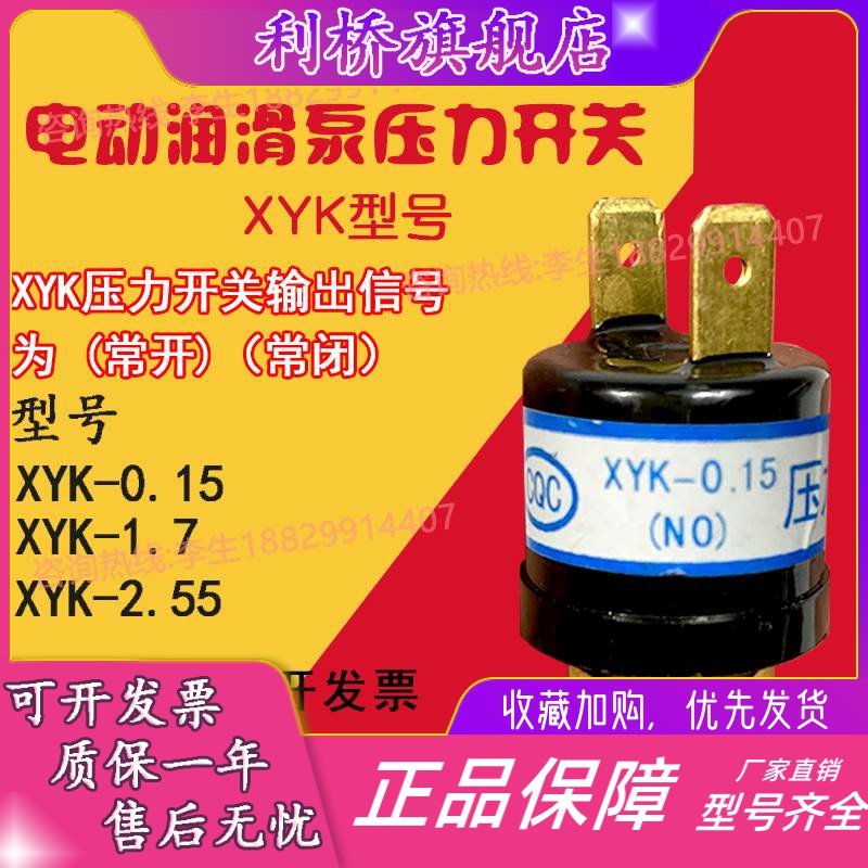 浙江流遍XYK-0.15油泵压力开关XYK型检测开关检知器-0.17/1.7/0.9 - 图1