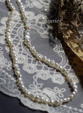 5mm天然小珍珠项链异形颈链女孩