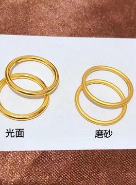 久不掉色古法传承素圈光面戒指