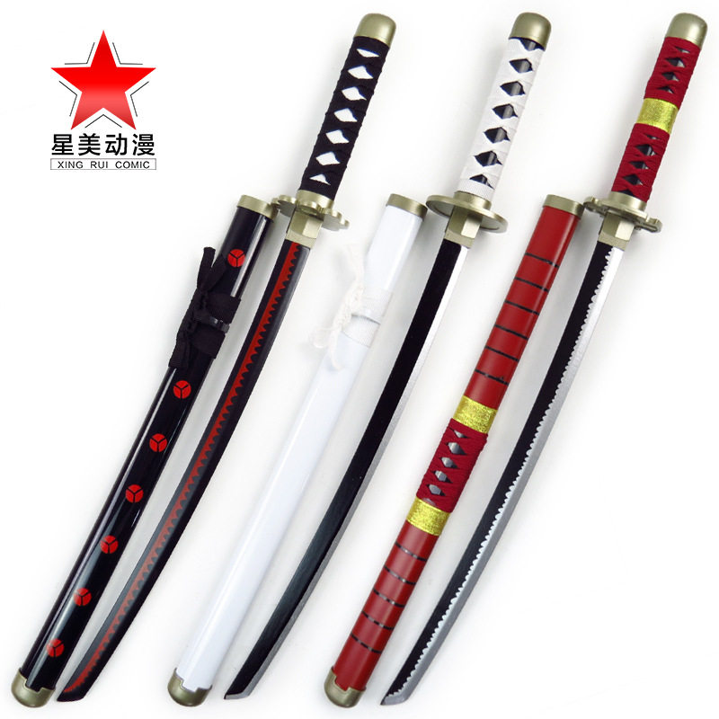 Pirate Knife King Zoro's three knives cos animation performance weapon props children's toys bamboo wooden knife