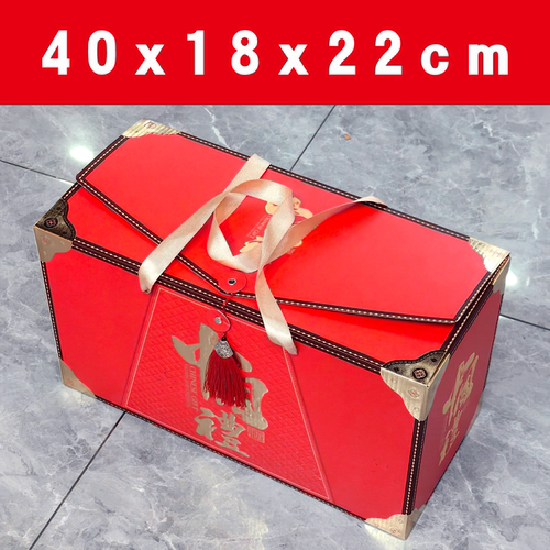 2026新款年货包装礼品盒特产熟食食品水果箱方盒手提高档新年礼盒 - 图1