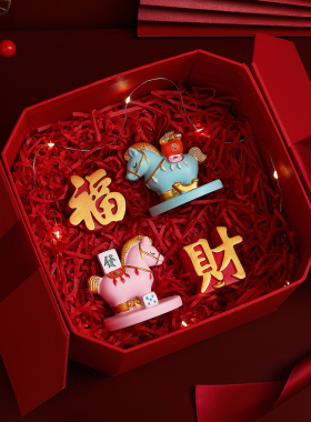 创意马上有钱手机支架摆件吉祥物