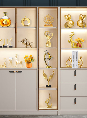 简约风餐边酒柜高档装饰品摆件