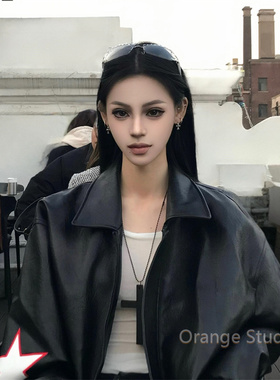 哥特风暗黑系木质十字架项链