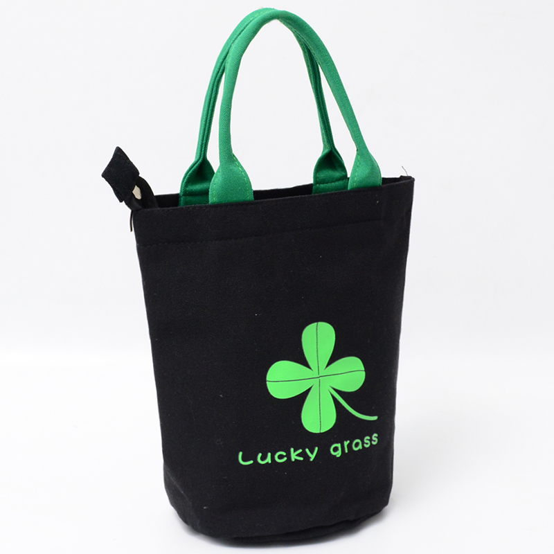 2025新款便当袋帆布手提袋通勤包女上班小拎包休闲外出时尚水桶包 - 图3