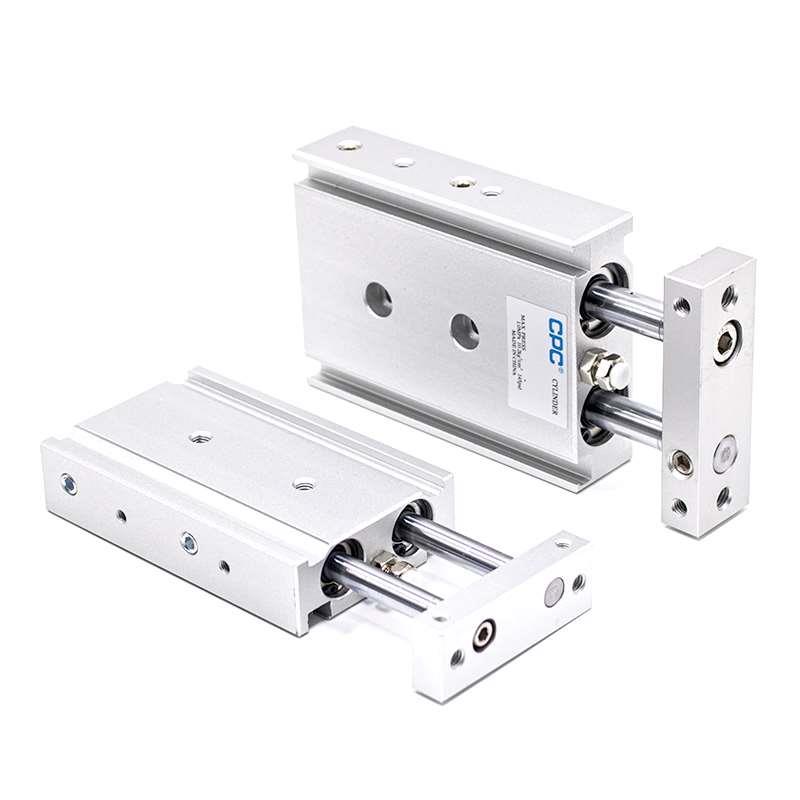 CPC气动双杆双轴气缸TR6/10/16/20/25/32-10-20-50-100-150-300 S - 图2