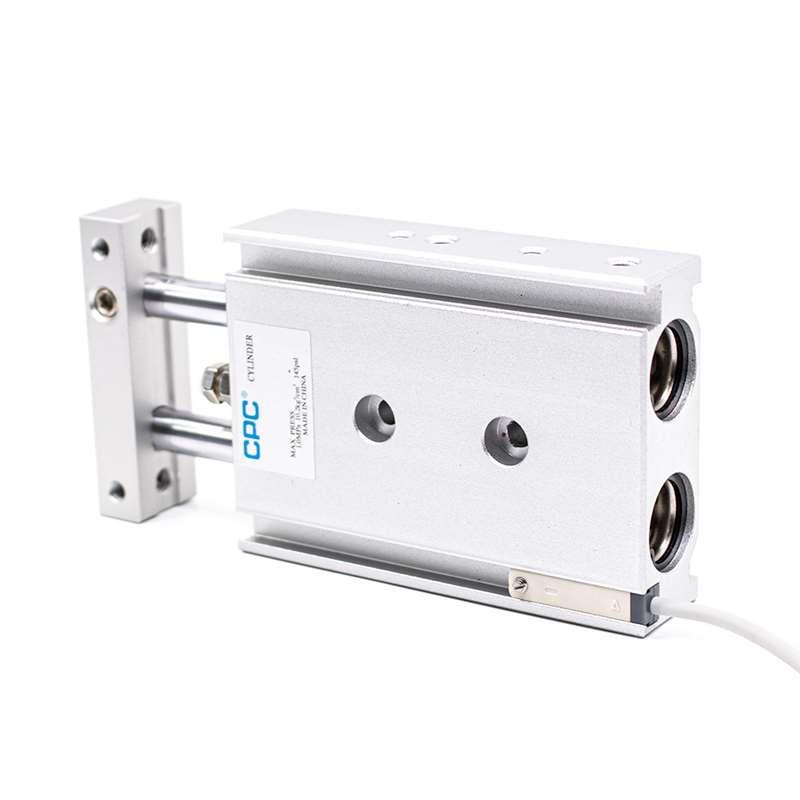 CPC气动双杆双轴气缸TR6/10/16/20/25/32-10-20-50-100-150-300 S - 图3