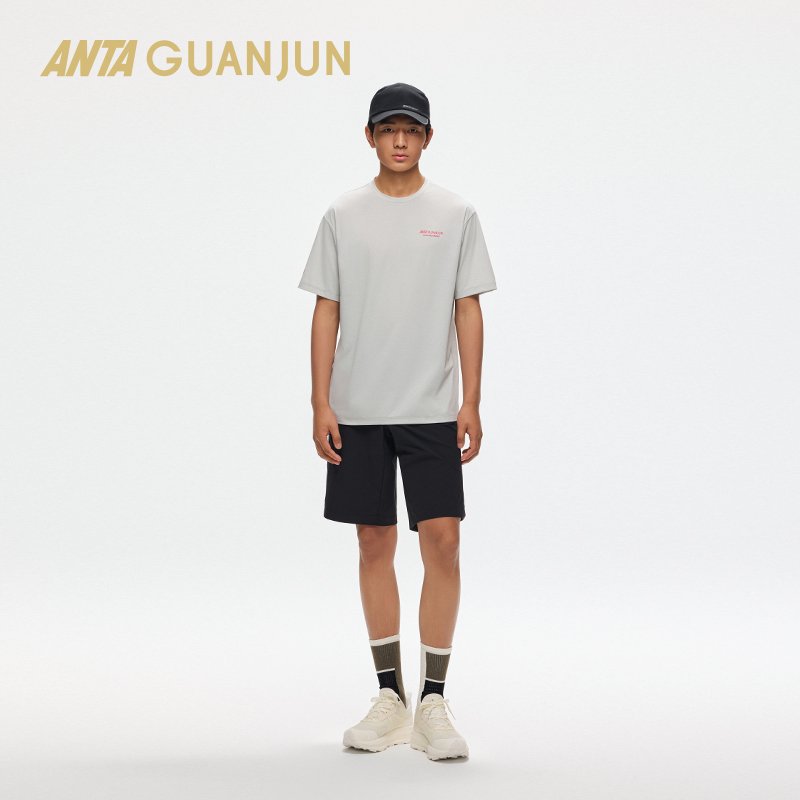 安踏冠军户外系列短袖T恤男士夏季新款吸湿速干圆领T恤172520101 - 图3