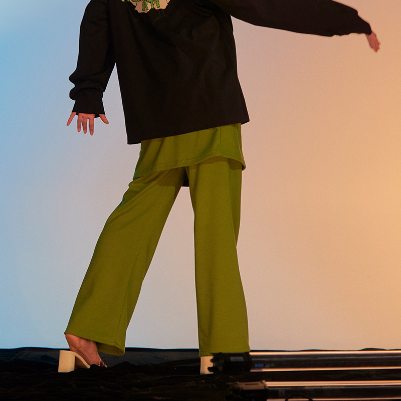 niceghostclub logo裙裤韩国休闲裤 NICEGHOSTCLUB海外休闲裤