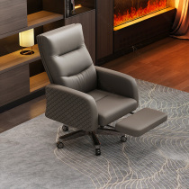 Office chair comfort for long sitting genuine leather owner chair Lying Computer Chair Swivel Chair Home Desk Chair Business Chair Business Chair
