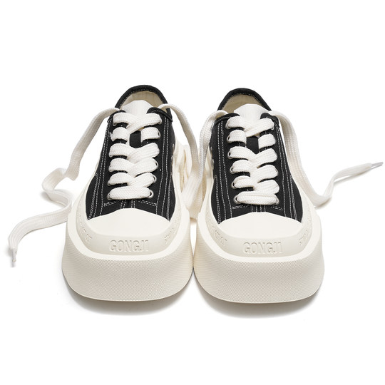 Mencius Yi same style gongji thick-soled board shoes canvas shoes