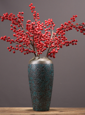 花瓶电视柜陶瓷新中式