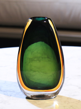 超厚轻奢花瓶玻璃装饰客厅