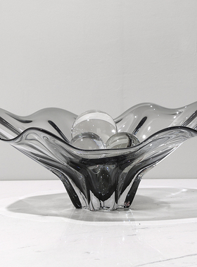 特厚大水果盘摆件现代简约