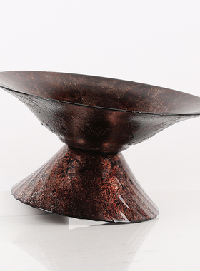 创意轻奢水果盘瓜子斗篷摆件客厅家居桌面茶几收纳盘糖果盘干果盆