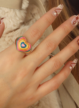 Love child index finger ring female hand accessories食指戒指