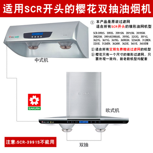 适用老式樱花吸油烟机过滤网脱排油烟机圆油网通用拢烟内网罩配件 - 图0