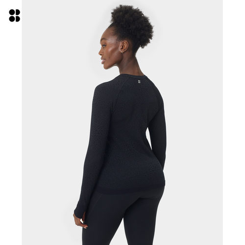 Sweaty Betty Athlete Seamless无缝训练长袖T恤26新品SB10117J - 图2