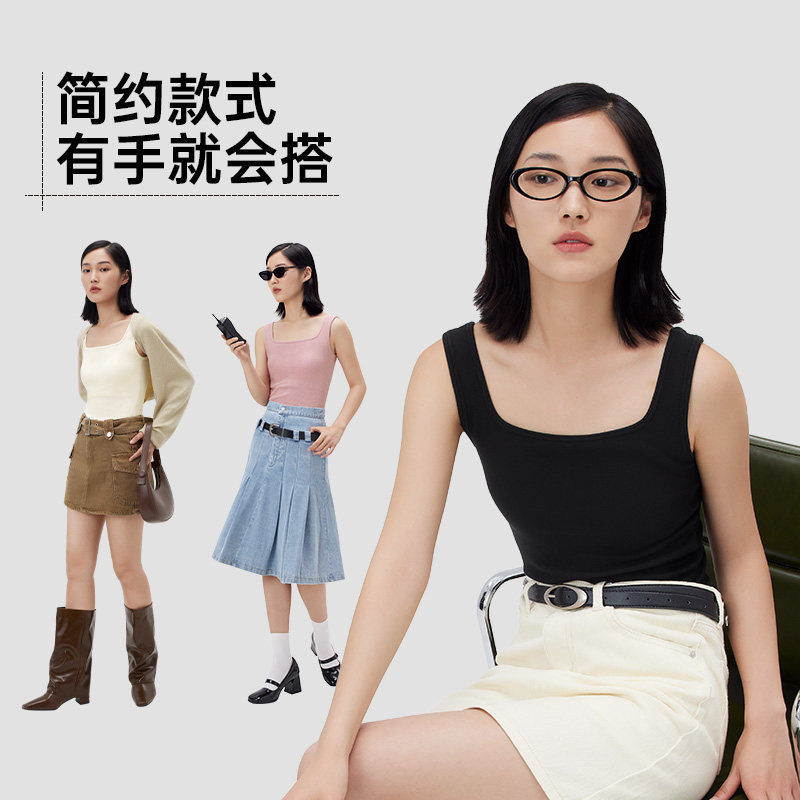 半练p05宽女吊带内搭免穿无痕文胸 半练吊带/背心/T恤