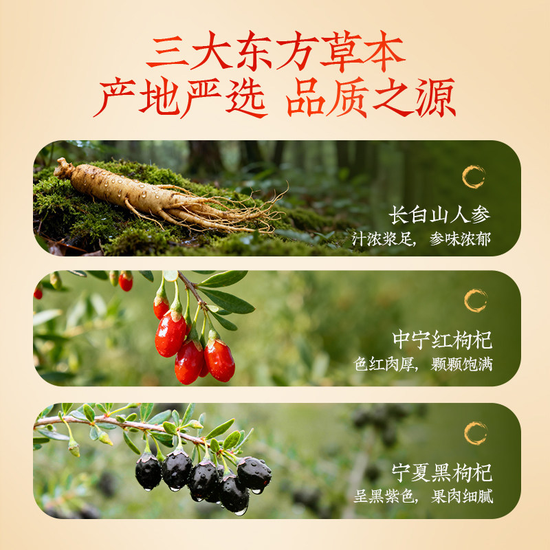 轻上人参红黑枸杞汁添加长白山人参复合果蔬汁饮品便携畅饮送礼