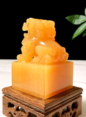 狮子印章商务礼品玉玺刻字定制