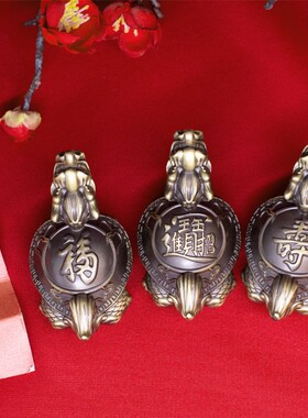 铜艺世家全铜龙龟桌面小摆件