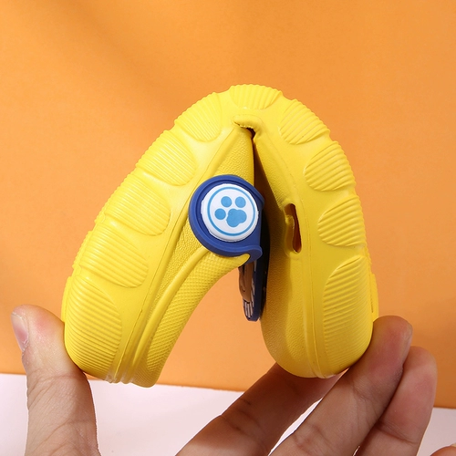 Детские слайдеры, летние тапочки для раннего возраста, нескользящие мультяшные туфли, мягкая подошва