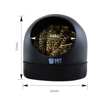 Soldering Iron Nozzle Clean Ball Seat Steel Wire Ball Cleaner Pure Copper Suction Tin Ball with tin netting in addition to tints