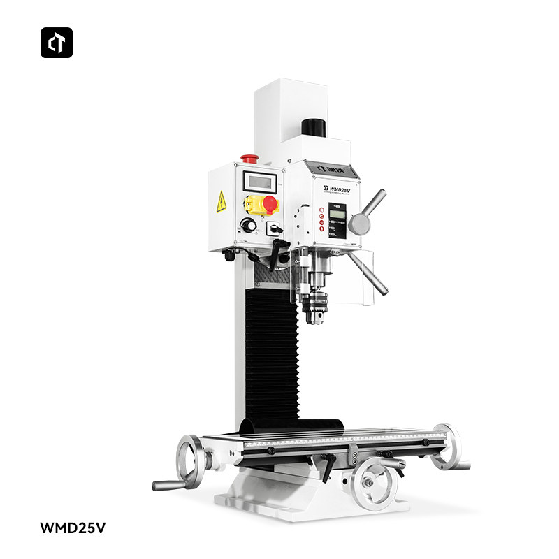 呲铁WMD25V多功能钻铣一体机家用小型铣床高精度金属数显钻铣机床,淘宝优惠券,粉丝福利购,淘宝优惠卷