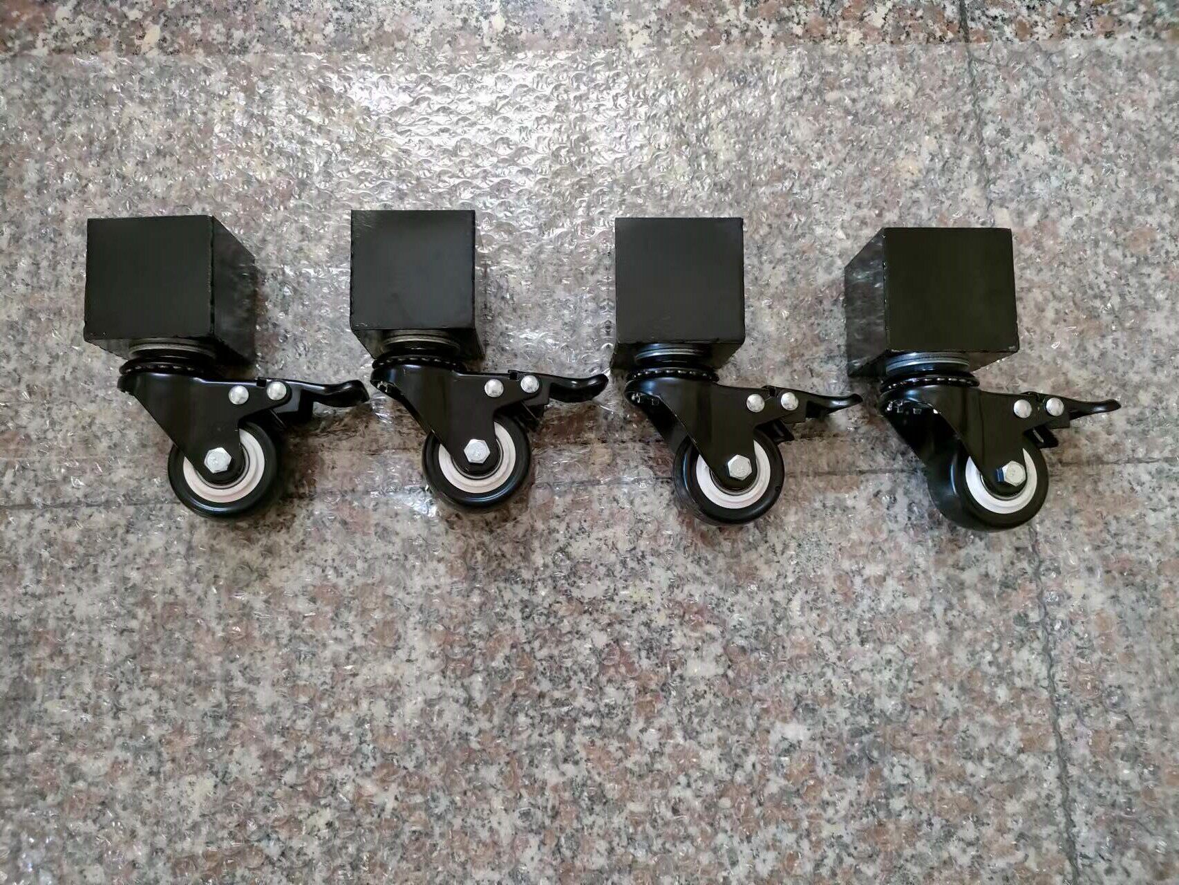 不锈钢黑色圆套管万向轮幼儿园床桌子插入式脚轮轴承包胶静音刹车,淘宝优惠券,粉丝福利购,淘宝优惠卷