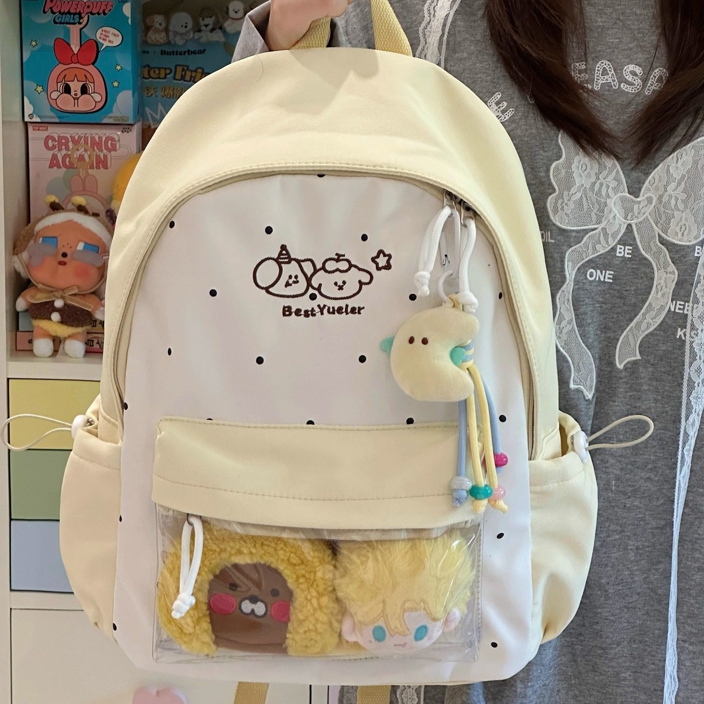 少女书包初中学生痛包双肩包小背包蓝色薄荷绿防水刺绣蝴蝶结粉色,淘宝优惠券,粉丝福利购,淘宝优惠卷