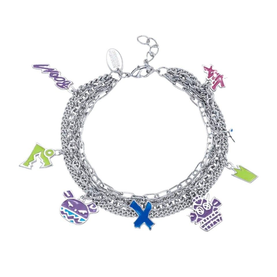 英雄联盟手链《英雄联盟双城之战》金克丝涂鸦魅力手链珐琅动画周边配饰礼物